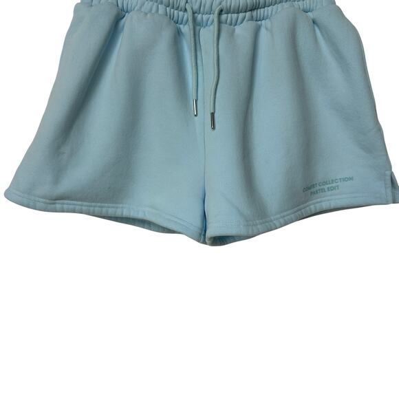 Comfrt Sweat Shorts Pastel Edit Light Blue Loungewear Beach Summer Women's Large - Picture 6 of 11